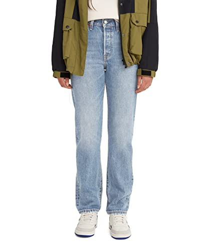 Levi's Women's Premium 501 Original Fit Jeans, (New) Medium Indigo Worn in, 32 | Amazon (US)