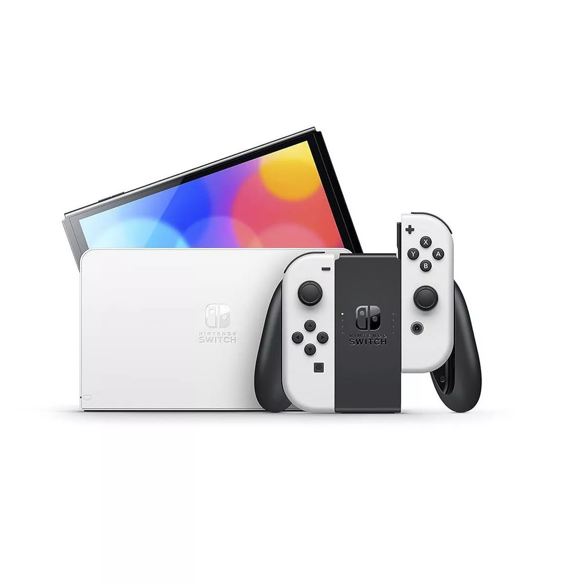 Nintendo Switch OLED Gaming Console White With White Joy Con - Manufacturer Refurbished | Target