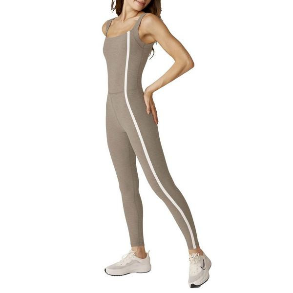 Women's Beyond Yoga Spacedye New Moves Midi Jumpsuit Large Birch | Scheels Sports