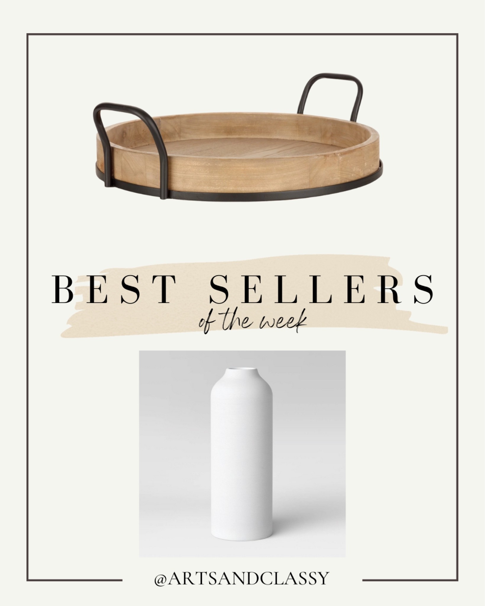 The Better Homes & Gardens Round Rustic Brown Wood Serving Tray with Metal Handles from Walmart is perfect for any event, whether you're serving food or drinks. The white textured vase from Target is a beautiful addition to any room in your home. These were the most popular items sold in the past week. Grab them before they are gone!

#LTKunder50 #LTKSeasonal #LTKhome