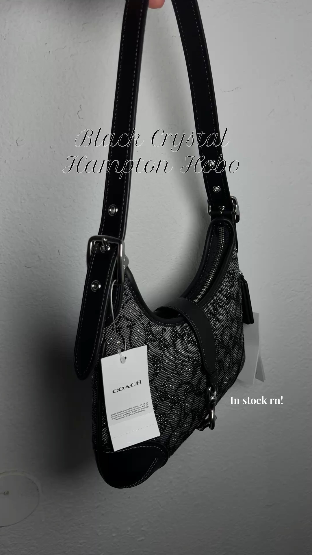 Coach Black Crystal Hampton Hobo Bag 

#LTKCyberWeek #LTKGiftGuide #LTKootd