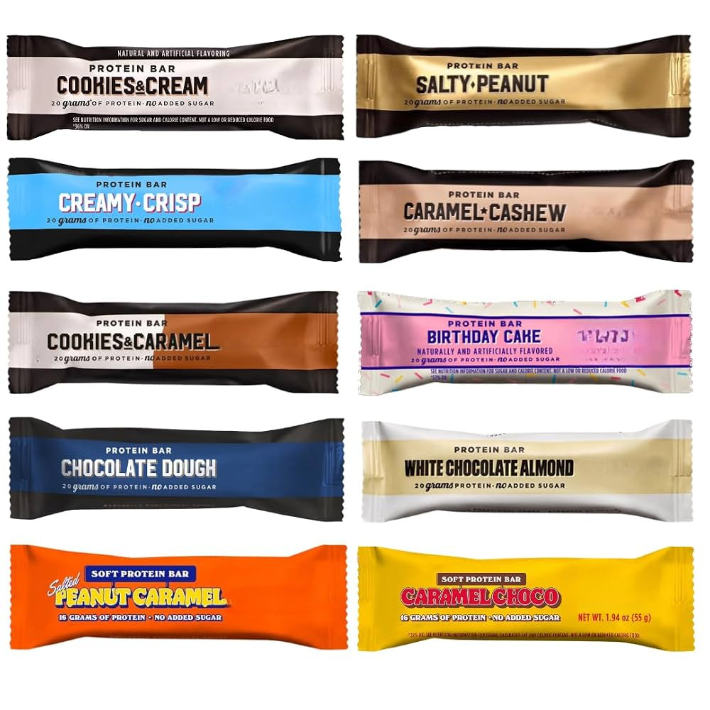 BarebeIIs-Protein Bars-Assorted Variety Pack Sampler, Protein Snacks with 20g of Protein. (10 Pac... | Amazon (US)