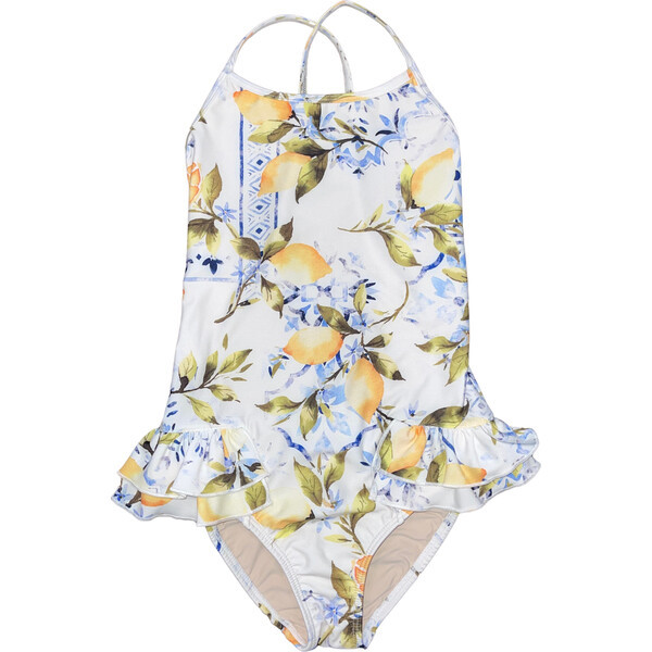 Little Clementine One-Piece Swimsuit, Frutto Di Limoni | Maisonette
