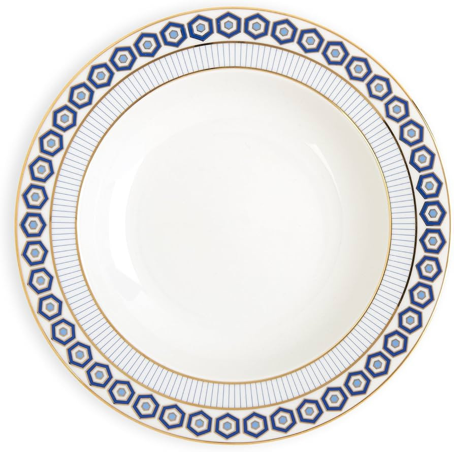 Jonathan Adler Newport Soup Plate, Blue, Large | Amazon (US)