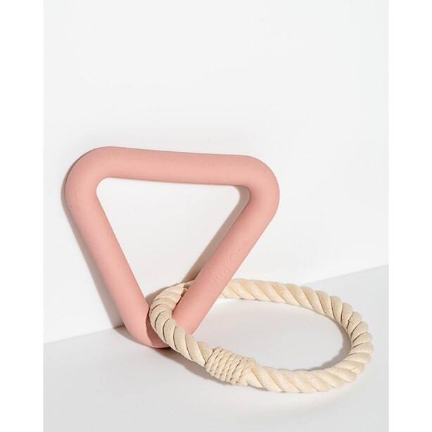 Wild One Triangle Tug Dog Toy Blush | Indigo (CA)