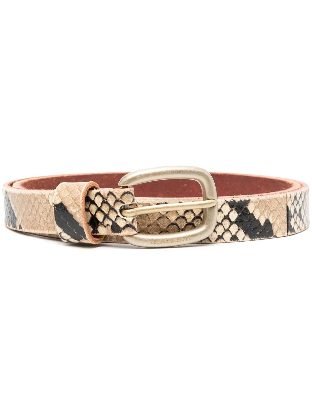 Golden Goose - Cinto animal print com fivela - mulher - Couro de cabra - 85 - Preto | Farfetch (BR)