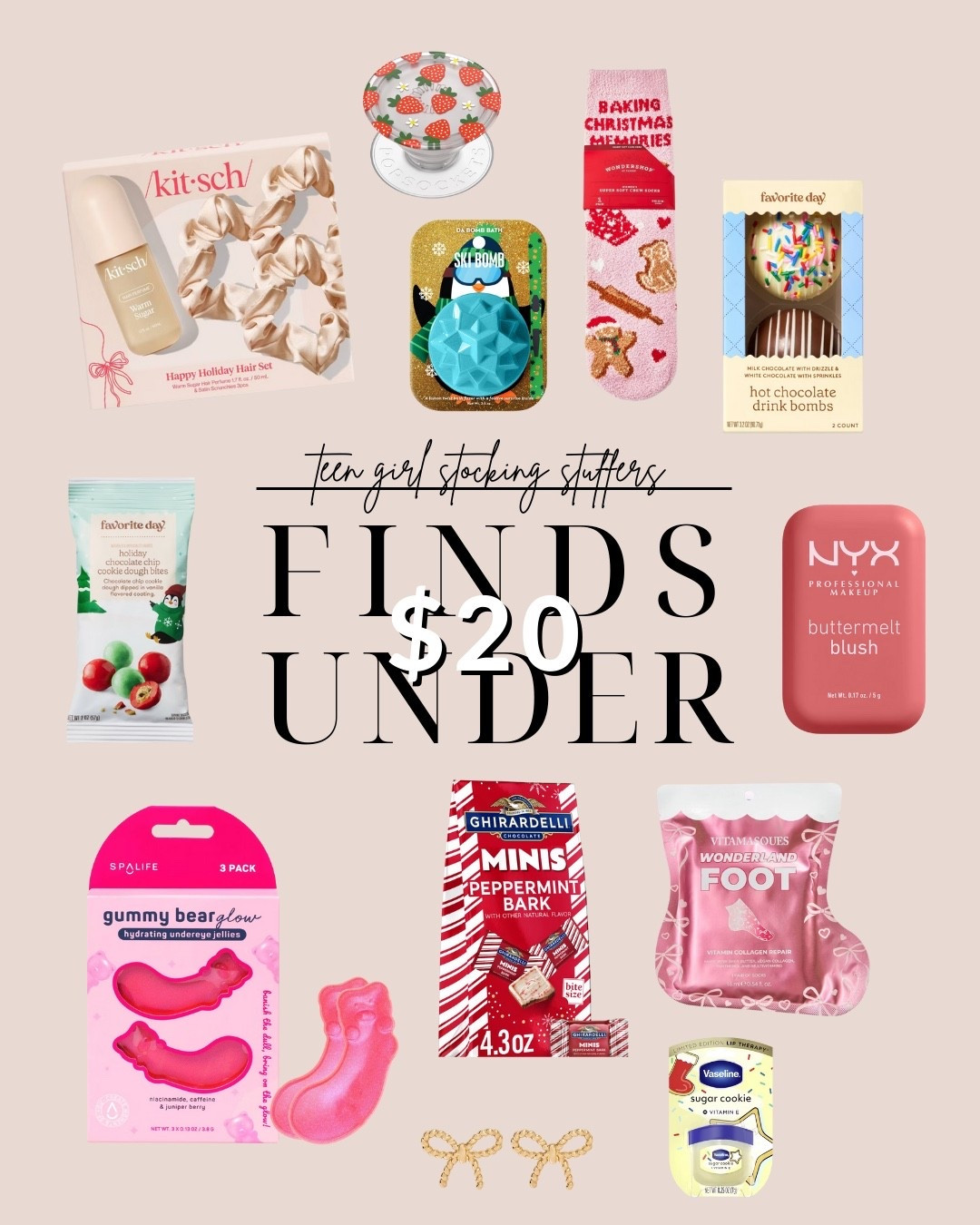 Cutie stocking stuffers that teen girls will be sure to love! 🩷 (all $20 & under!!) #stockingstuffers #giftguideforteens 

#LTKFindsUnder50 #LTKHoliday #LTKGiftGuide