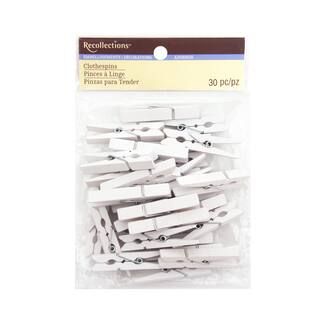 Medium Clothespin Embellishments by Recollections™, White | Michaels Stores