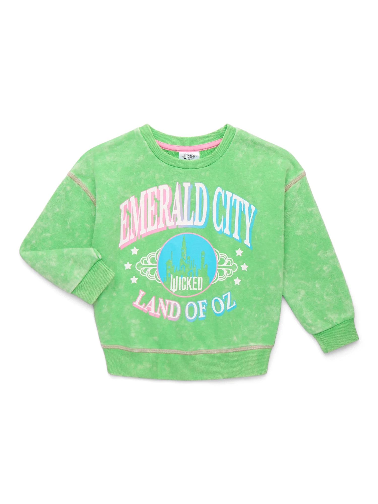 Wicked Toddler Girl Graphic Crewneck Pullover Sweatshirt, Sizes 12M-5T | Walmart (US)