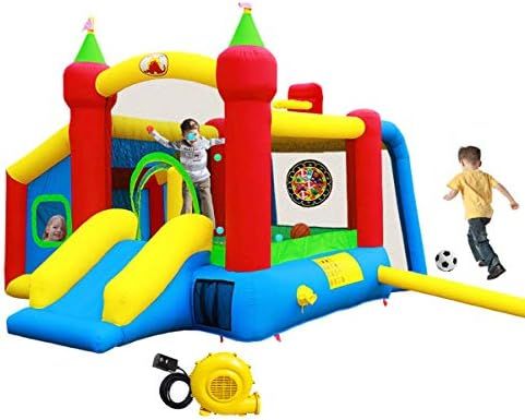 Inflatable Bounce House,Jumping Castle Slide with Blower,Kids Bouncer with Ball Pit | Amazon (US)