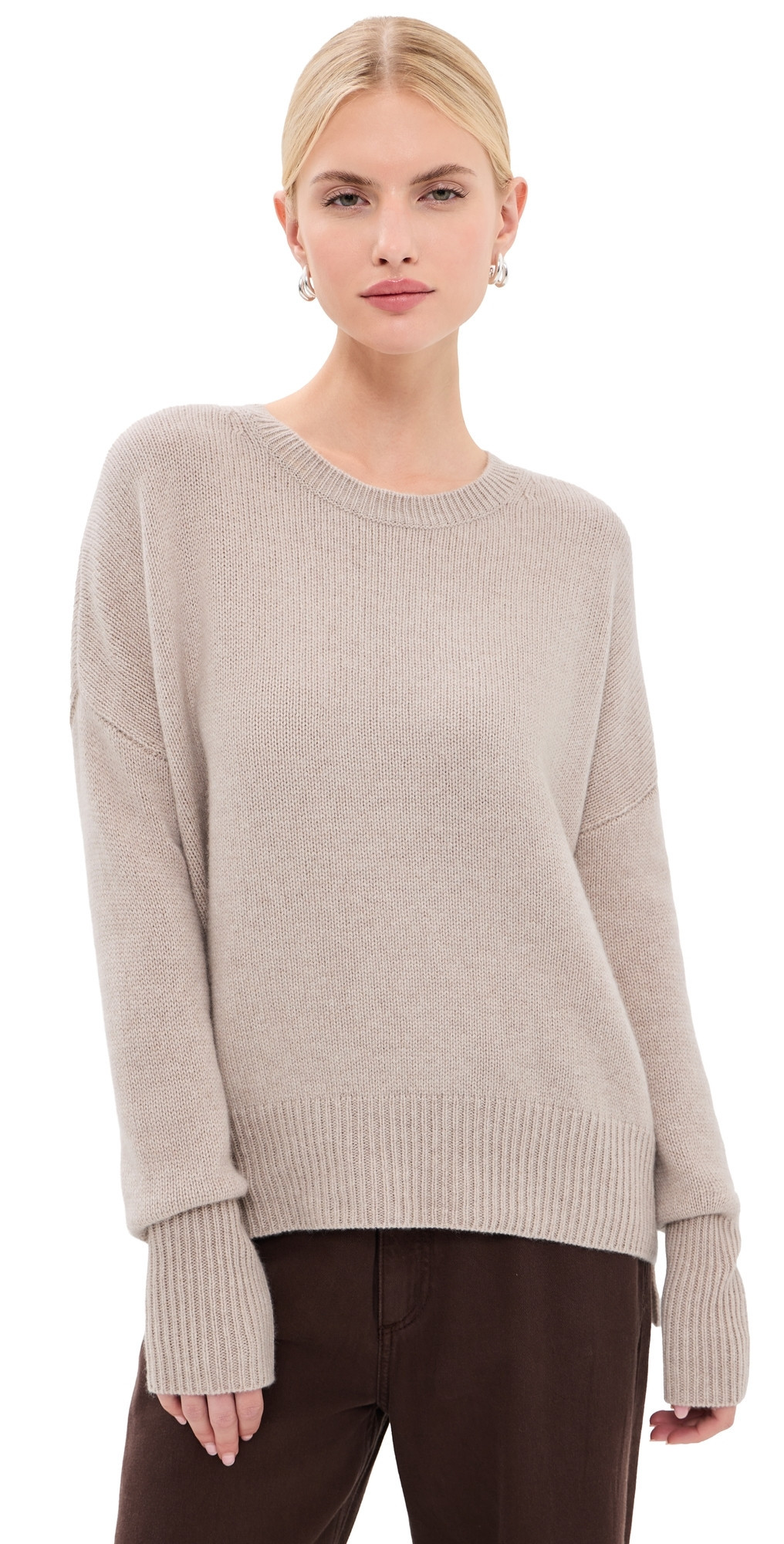 LISA YANG Mila Cashmere Sweater Sand 0 | Shopbop
