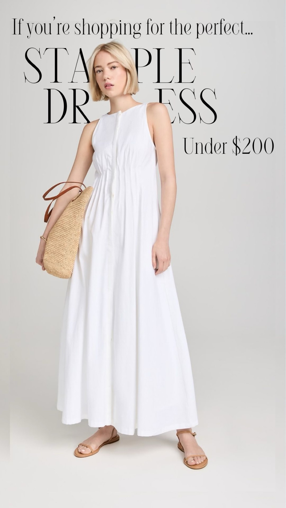 Just ordered this dress from Shopbop the other day. Such a good Summer staple, plus it’s under $200. Can’t wait to wear it! 