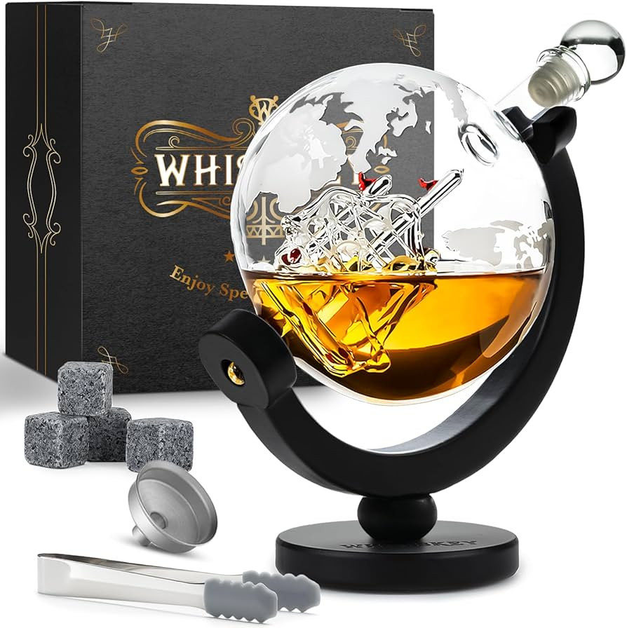 WHISISKEY Whisky Karaffe Set - Whiskey Geschenkset - Geschenke für Männer - Männergeschenke Ge... | Amazon (DE)