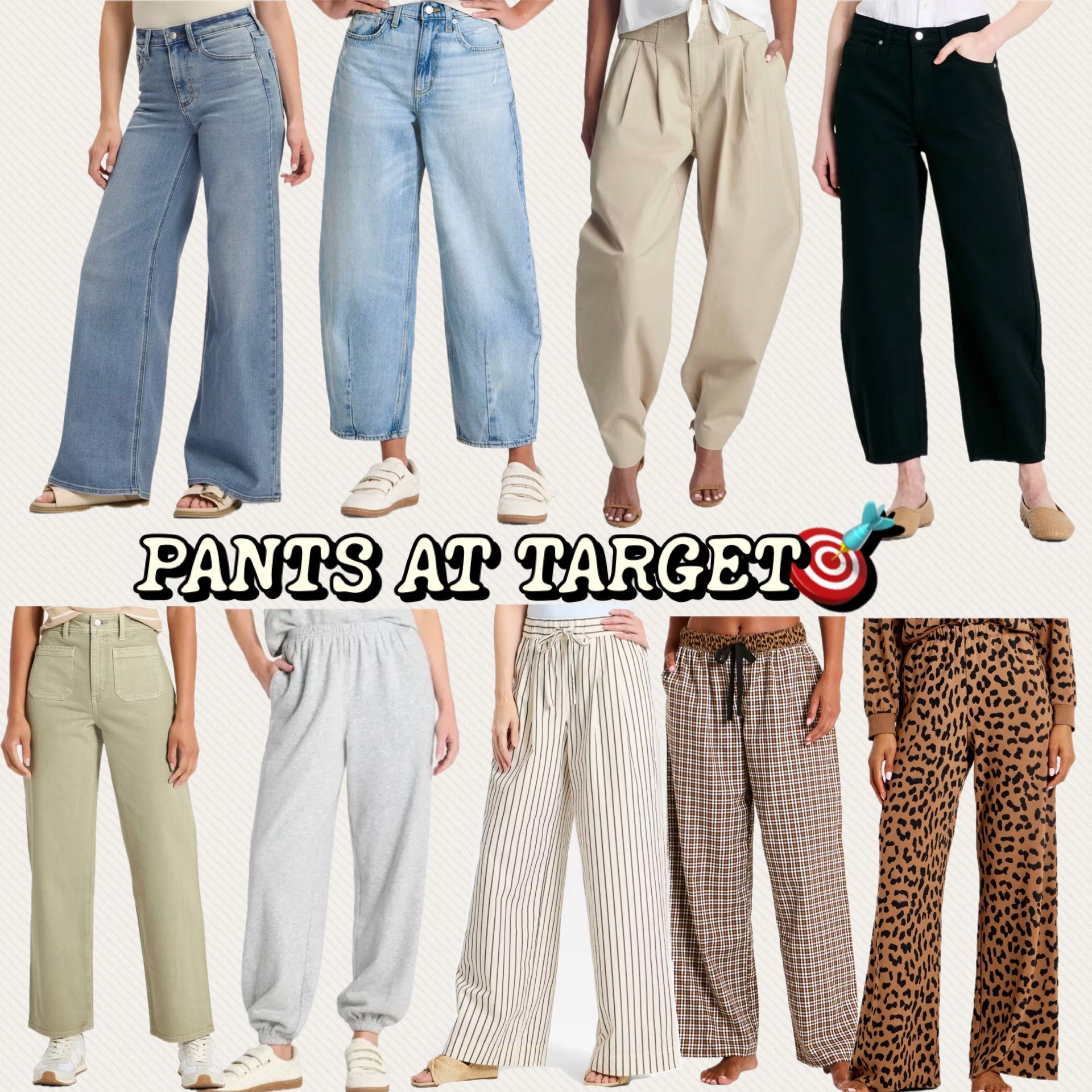 So many cute pants @Target 
The first flare jeans are viral and I just ordered me some to see all the hype. They say size up one in them.