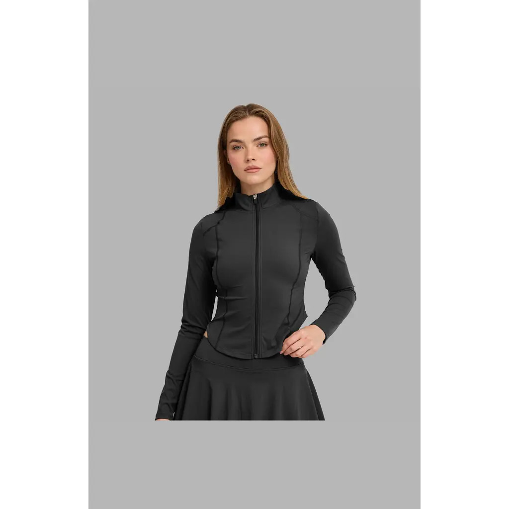 Blvck Paris Tennis Zip Jacket in Black at Nordstrom, Size Small | Nordstrom