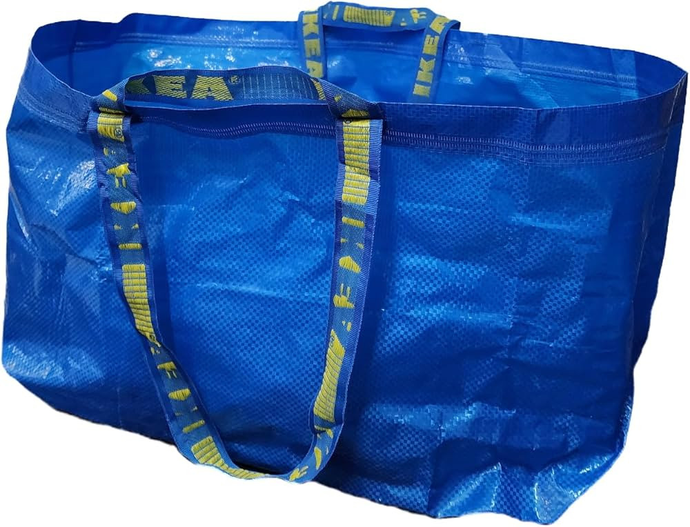 IKEA FRAKTA Carrier Bag, Blue, Large Size Shopping Bag 2 Pcs Set | Amazon (US)