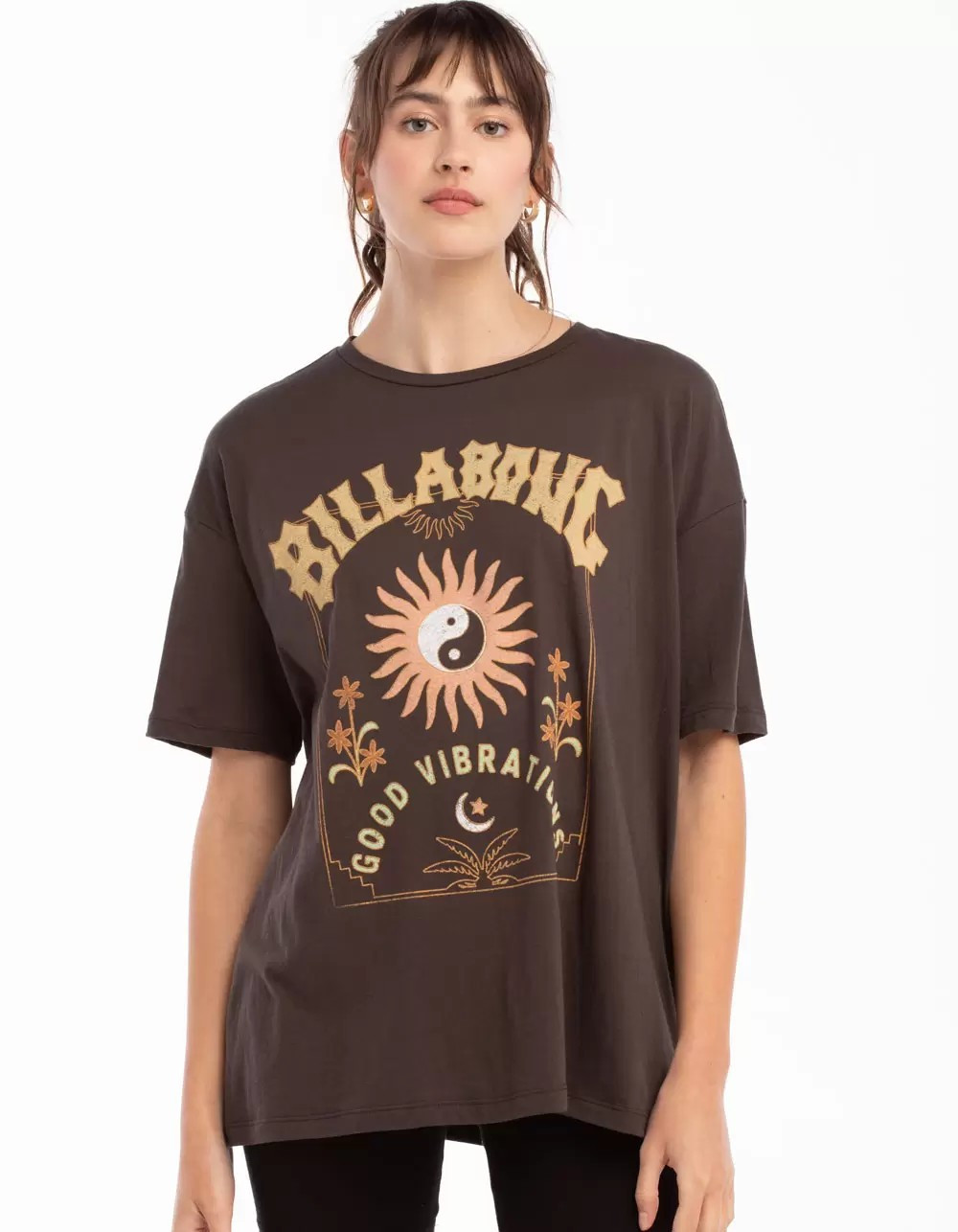 BILLABONG Shine Womens Oversized Tee - OFF-BLACK | Tillys | Tillys