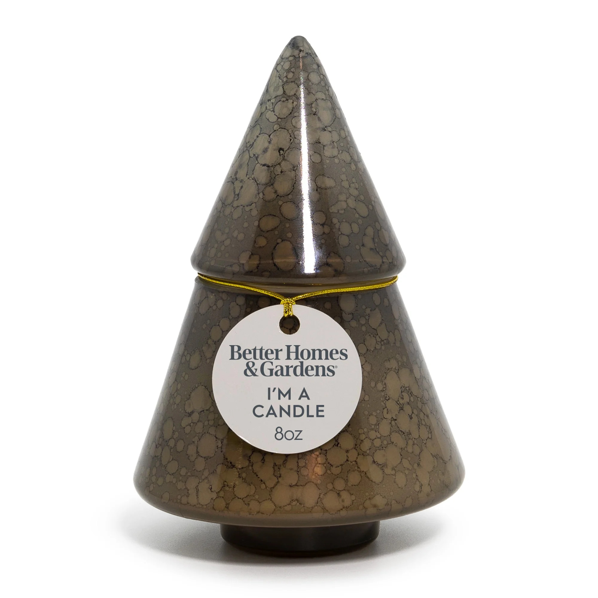 Better Homes & Gardens 1-Wick Artisanal Style Glass Christmas Tree Candle, Citrus and Balsam, 8 o... | Walmart (US)