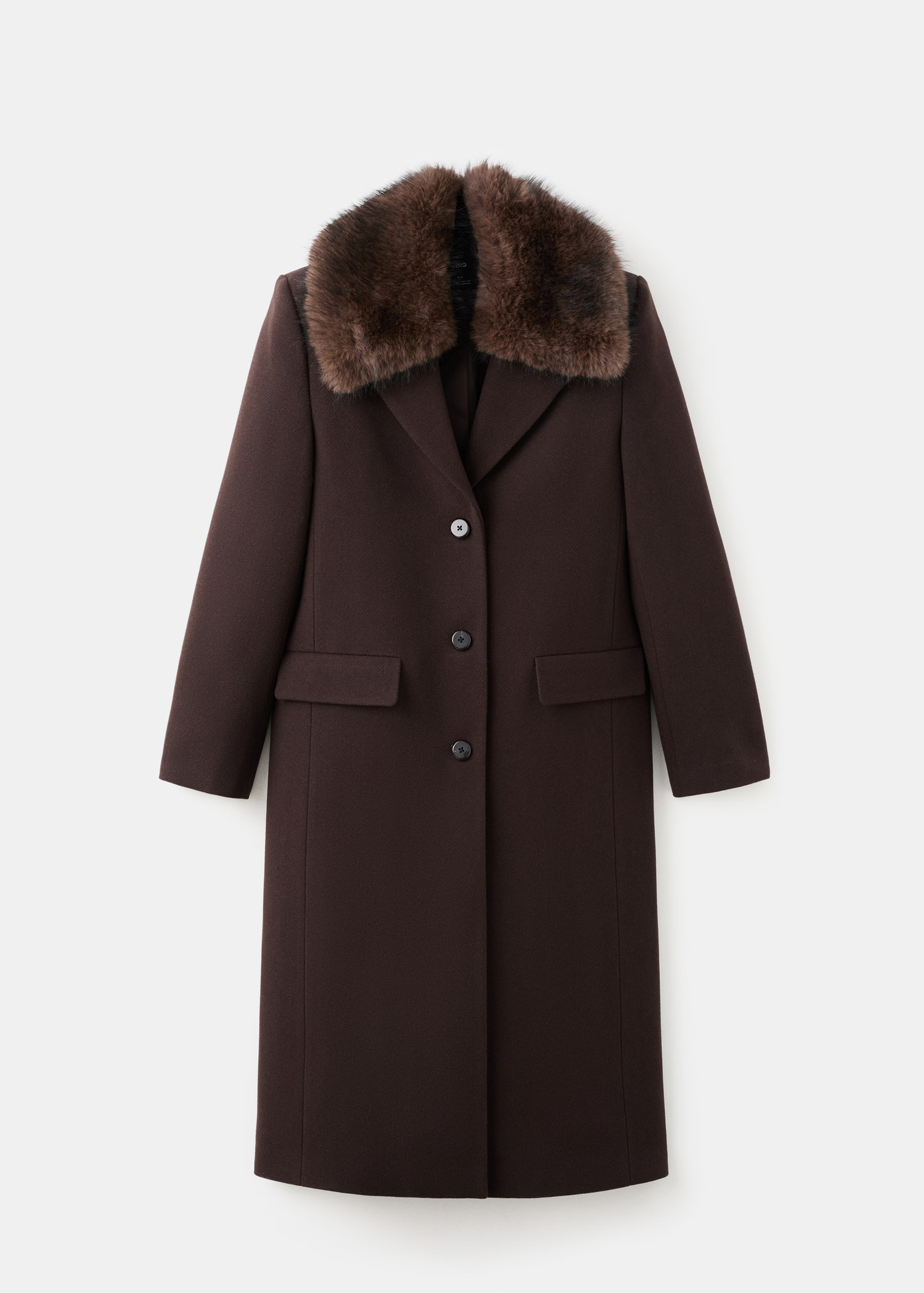 Wool coat with fur collar | Mango (US/MX/AU)