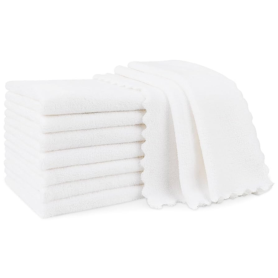 Orighty Burp Cloths for Baby 8 Pack - Super Soft & Absorbent Coral Fleece Baby Burp Cloth, 20x10 ... | Amazon (US)