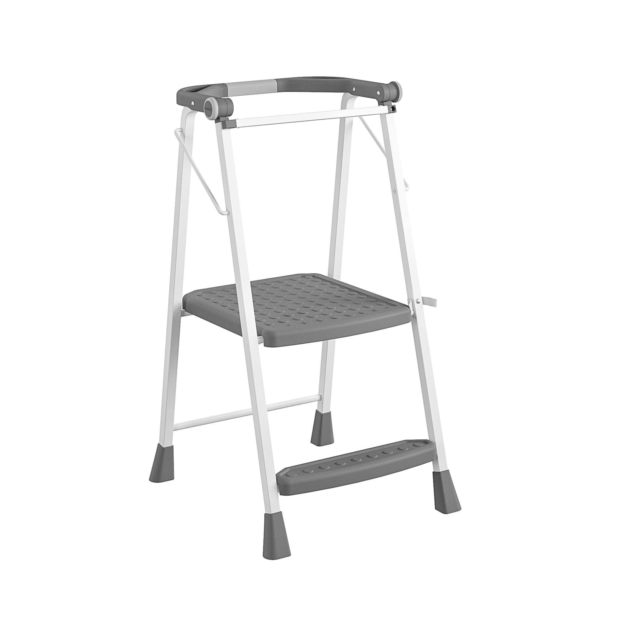 COSCO 2-Step Kitchen Stepper™ Adult Folding Step Stool, Kids Folding Stepper, Grey | Amazon (US)
