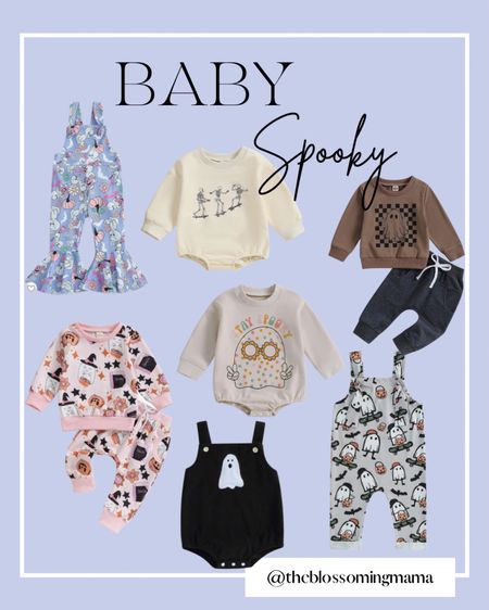 Spooky Halloween Baby Finds! 

The cutest baby outfits for Halloween and fall with ghosts and skeletons. 

#halloween #babyoutfits #baby #ghosts #babyoutfitinspo

#LTKbaby #LTKfamily #LTKxPrime