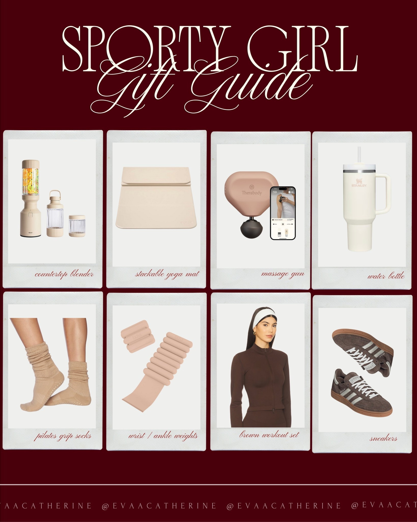 Sporty girl–approved gifts 🙌✨ All my go-to wellness + workout must-haves in one place. Whether she’s into Pilates, strength training, or keeping her daily routine cute + functional, these are pieces she’ll use nonstop.

#giftguide #sportygirl #ltkfit #ltkgiftguide #pilatesgirl #gymgirlies #wellnessgifts #holidaygiftideas #neutralstyle #athleisurestyle #fitnesstips #pilateslife #healthyhabits #ltkholiday #evaacatherine

#LTKGiftGuide #LTKCyberWeek #LTKActive