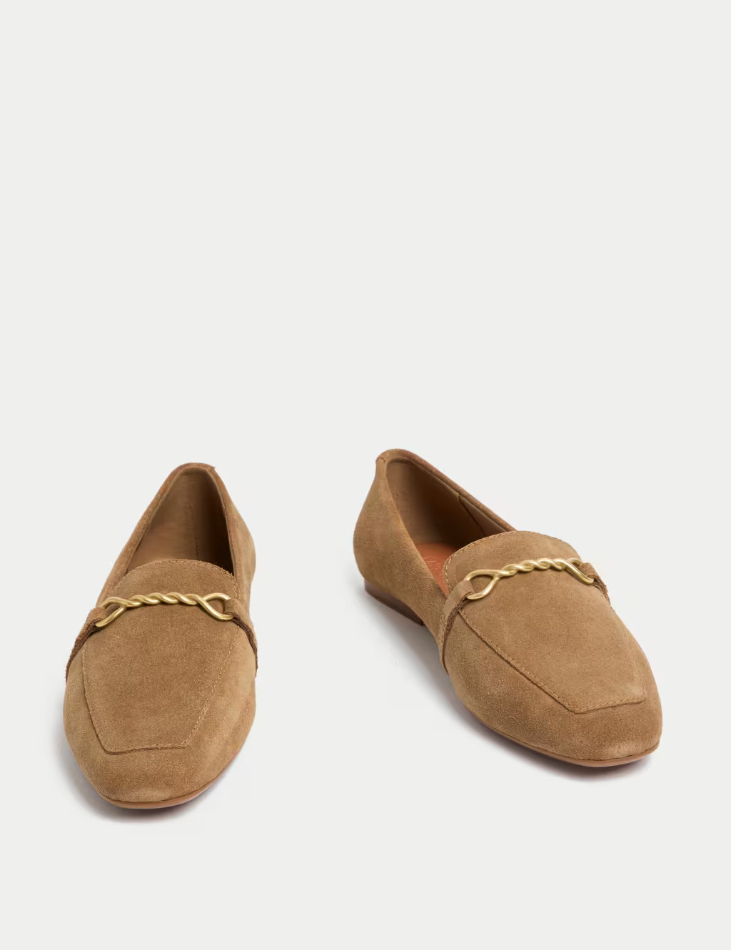 Suede Chain Detail Flat Loafers | Marks & Spencer (UK)