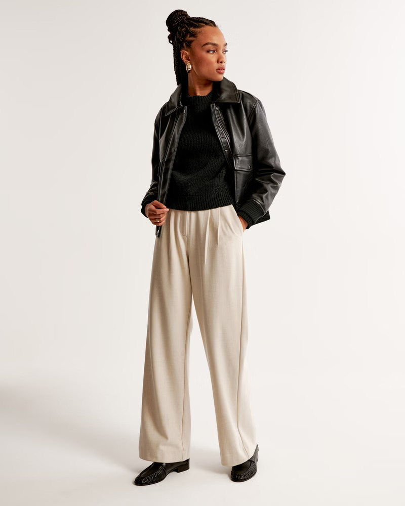 A&F Sloane Tailored Brushed Suiting Pant | Abercrombie & Fitch (US)