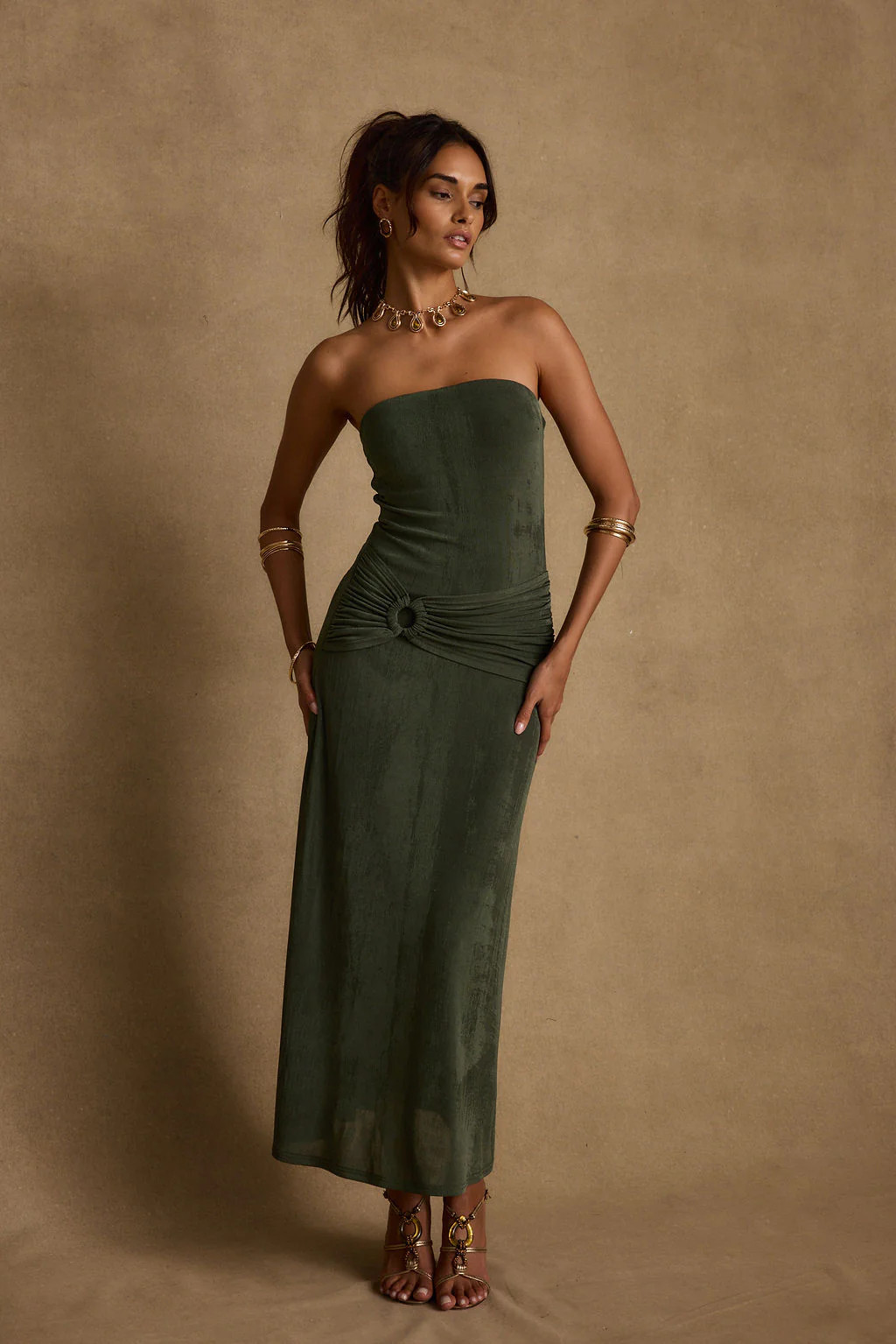 Cala Sol Emerald Maxi Dress | 12th Tribe | 12th Tribe