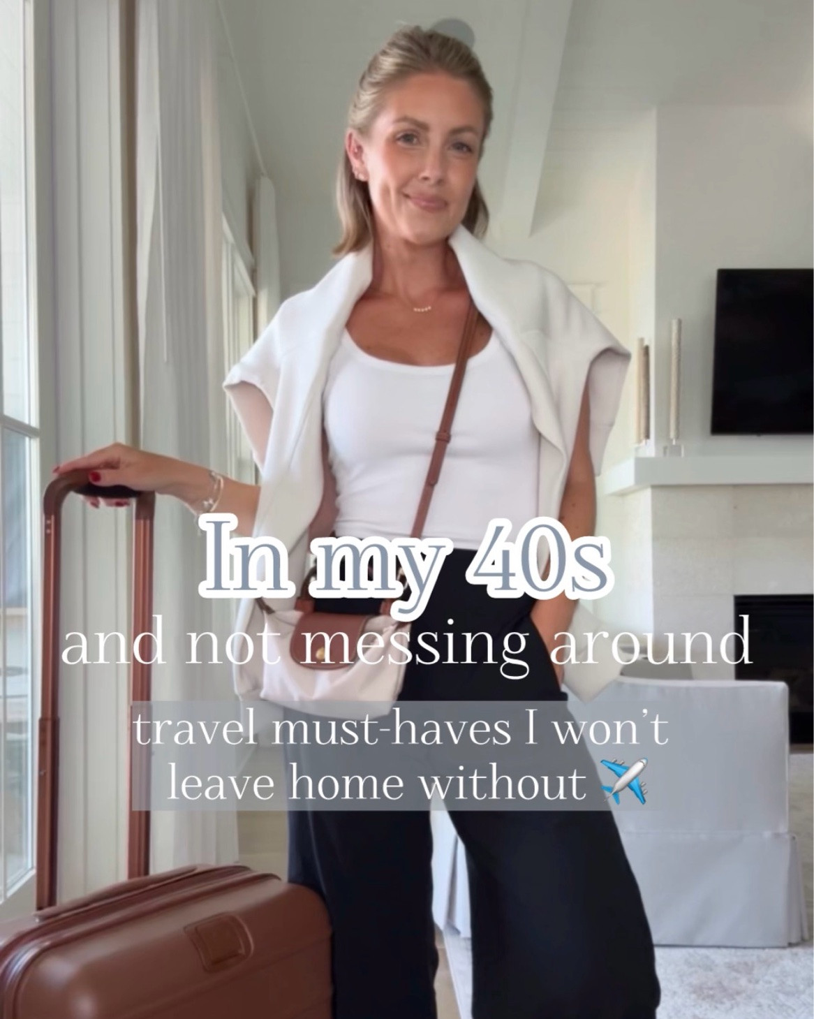 Travel must-haves I won’t leave home without ✈️ Amazon tank XS / Amazon pullover Small / Ruti pants 0P (linked the Amazon look-a-likes too! If you’re petite the Ruti pair might fit better for you)

#LTKootd #LTKTravel #LTKOver40