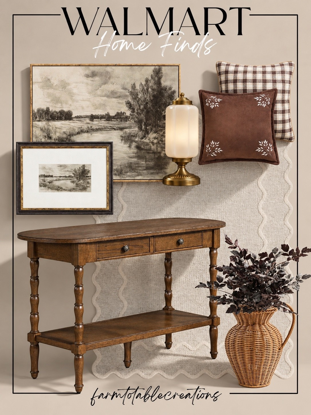 Walmart Home Finds You’ll Want to See 🤎

So many beautiful Walmart finds for creating that warm, cozy, collected look at home! From the gorgeous wood console table and vintage-inspired artwork to layered pillows, lighting, and textured accents, these pieces look so much more expensive than they are.

#LTKHome #WalmartHome #WalmartFinds #HomeDecor #HomeFinds #AffordableHomeDecor #CozyHome #CollectedHome #NeutralHome #FallHomeDecor

#LTKSeasonal #LTKHome