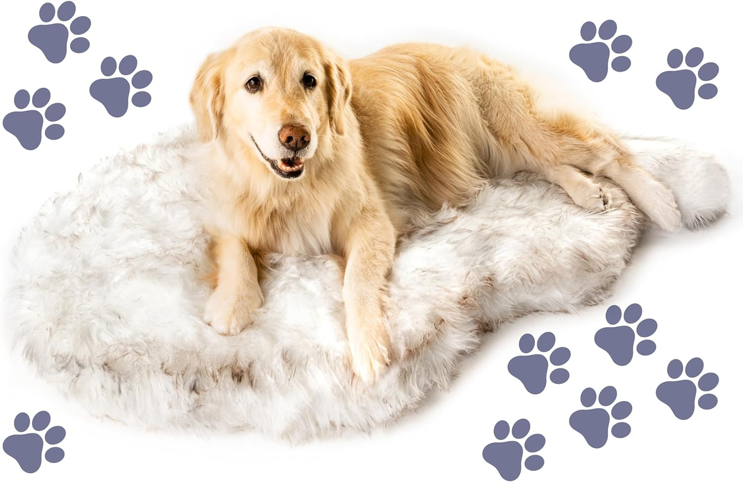 PupRug Orthopedic Dog Bed for Large Dogs with Fluffy Soft Faux Fur and Memory Foam for Joint Pain... | Amazon (US)