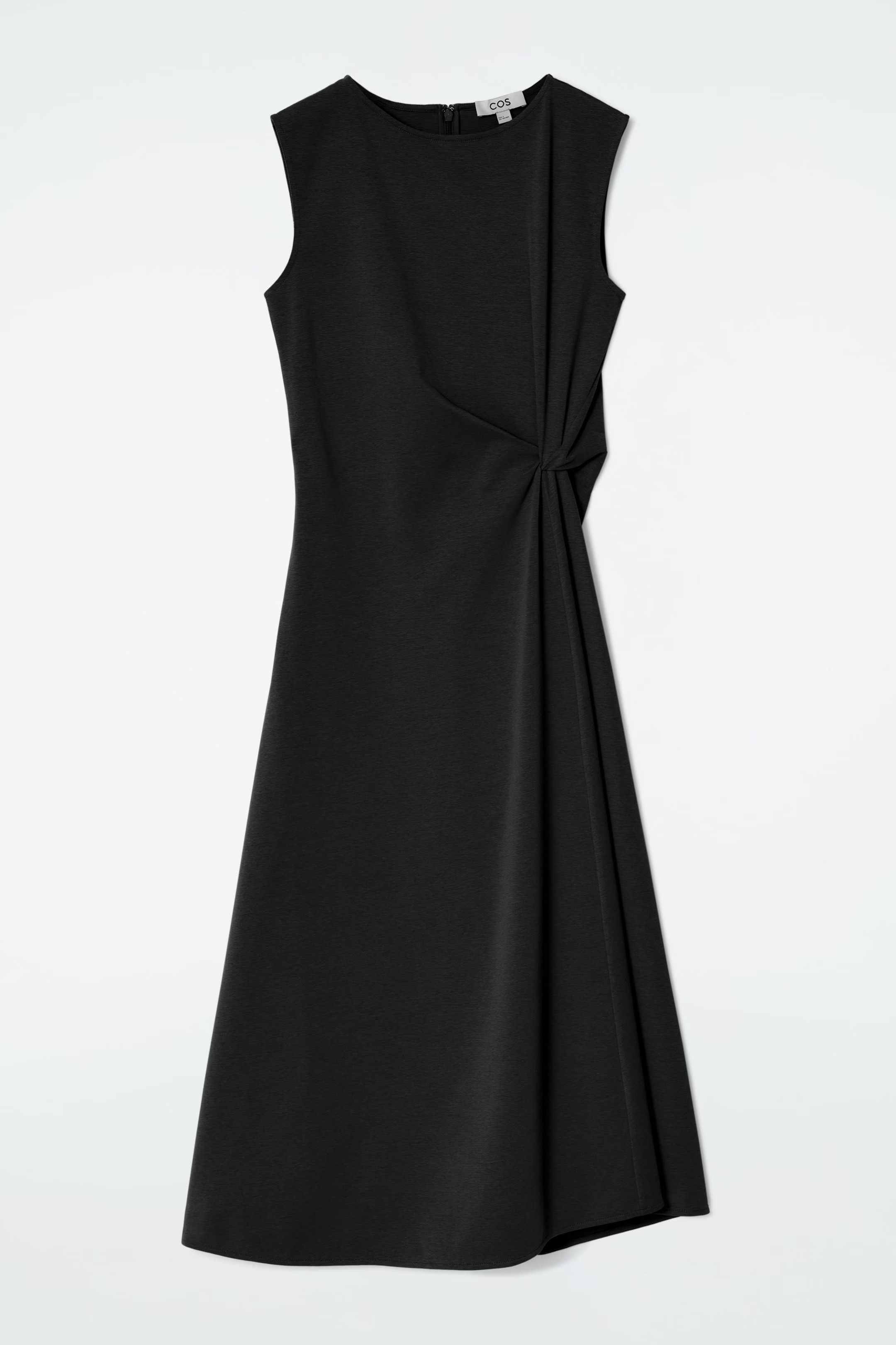 TWIST-DETAIL MIDI DRESS - BLACK | COS | COS UK