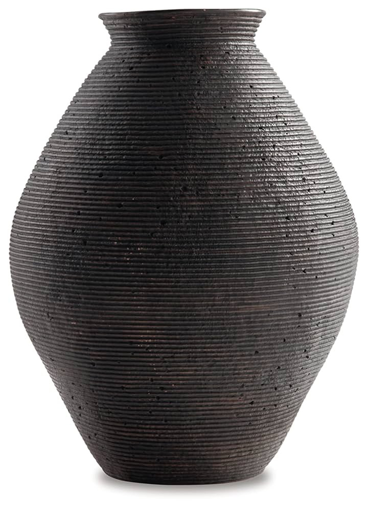 Signature Design by Ashley Hannela 17" Modern Distressed Polyresin Vase, Antique Brown | Amazon (US)