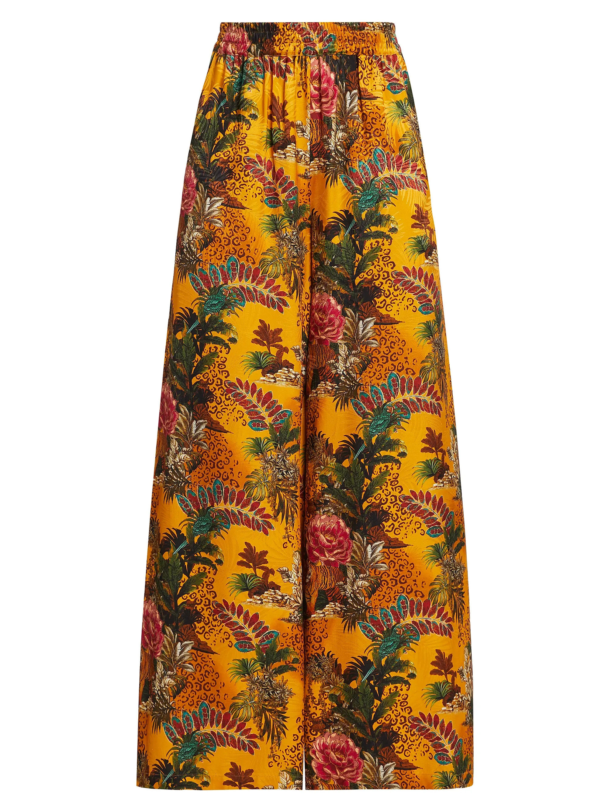 Lillian Jacquard Wide-Leg Pants | Saks Fifth Avenue