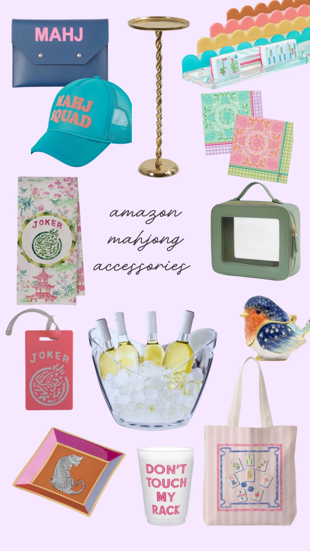 Amazon mahjong accessories you didn’t know you needed 🀄️✨

From cute racks + card holders to hosting extras (hello wine bucket 🍾) and the best little details for game night—these finds make your setup feel elevated and fun.

Perfect for gifting your mahj crew or upgrading your own table 💗

#LTKmomlife #LTKHome #LTKOver40