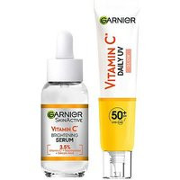 Garnier Vitamin C Serum 30ml & Vitamin C Daily UV Fluid SPF50+ Glow 40ml Duo | Boots.com