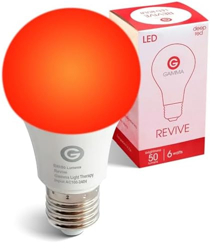 Revive - 670nm Red Light Bulb by Gamma - Sleep Therapy - Melatonin Promoting Natural Sleep Aid | Amazon (US)