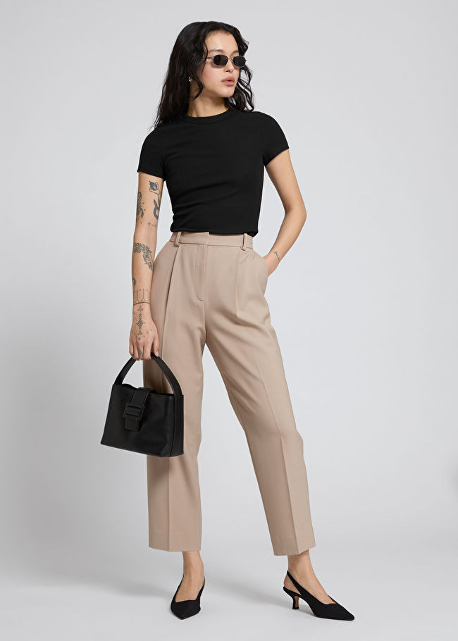 Ribbed Cropped T-Shirt | & Other Stories (EU + UK)