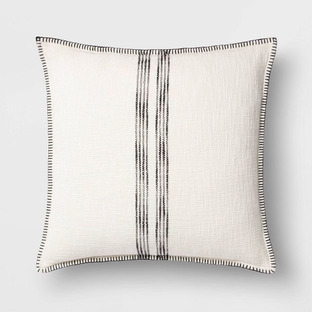 Oversize Square Woven Stripe Pillow - Threshold™ | Target