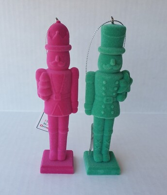 Target Bullseye Playground Christmas 2024 Set 2 Nutcracker Flocked Ornaments   | eBay | eBay US