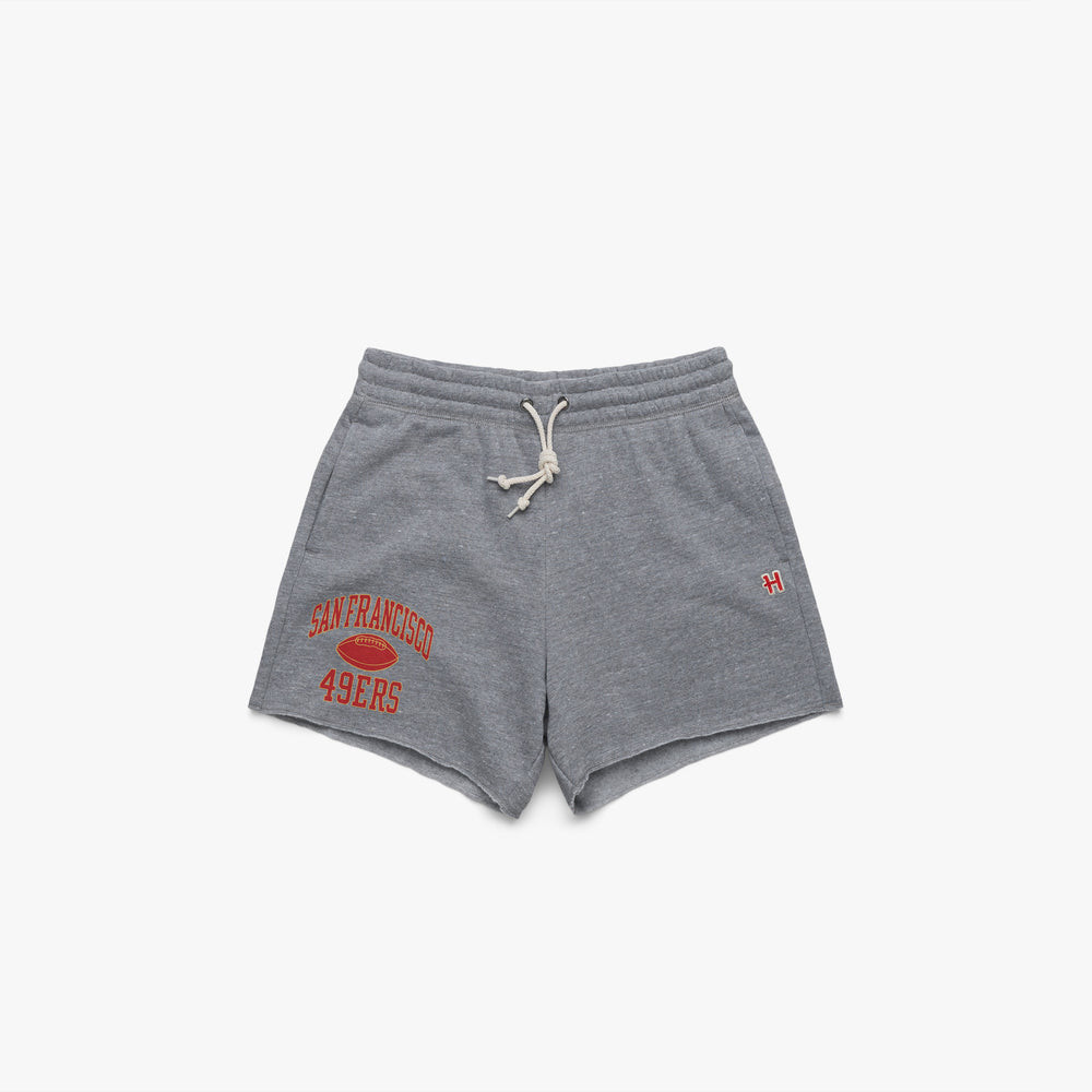Women's San Francisco 49ers Gridiron Sweat Shorts | Homage