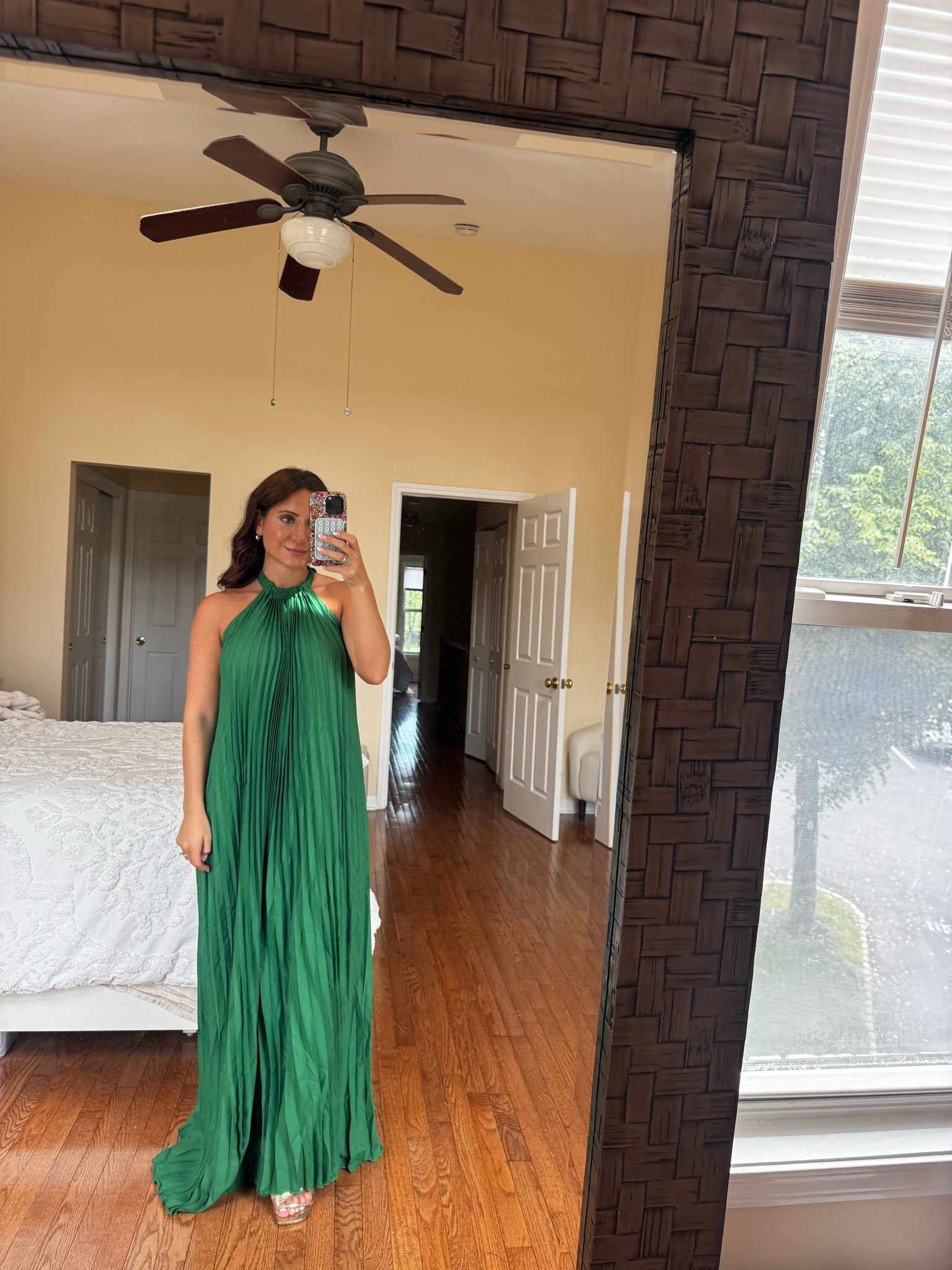 affordable wedding guest dress | bump friendly