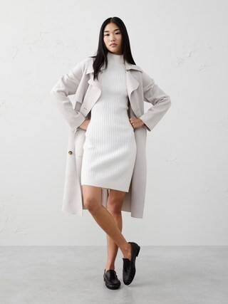 Ribbed Mini Sweater Dress | Banana Republic Factory