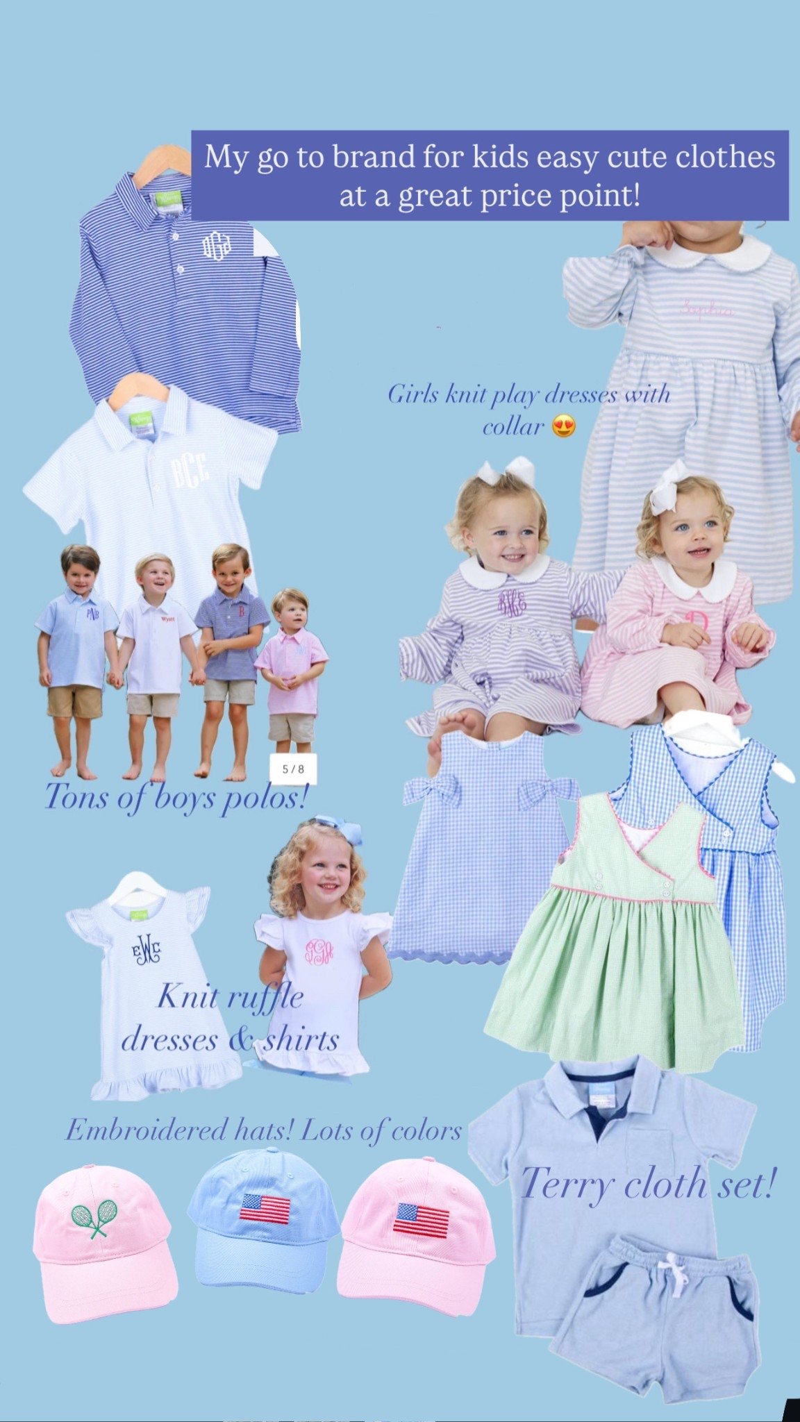 Spring summer kids clothes! Comfortable enough for the backyard but elevated enough for outings. One of our favorite affordable children’s brands 

#LTKKids #LTKSpringSale #LTKFindsUnder50