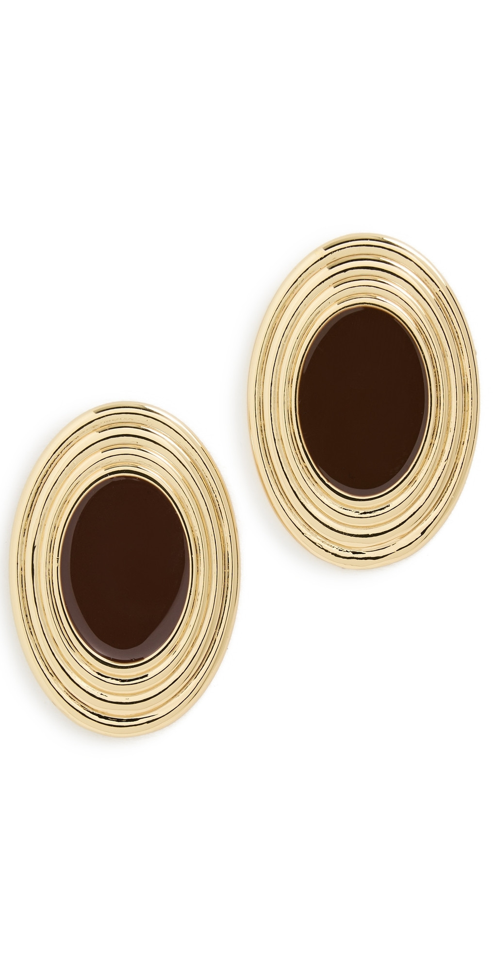 Heaven Mayhem Rowan Earrings Gold/Brown One Size | Shopbop