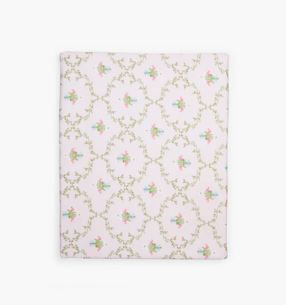 The Crib Sheet - Light Pink Trellis | Hill House Home US