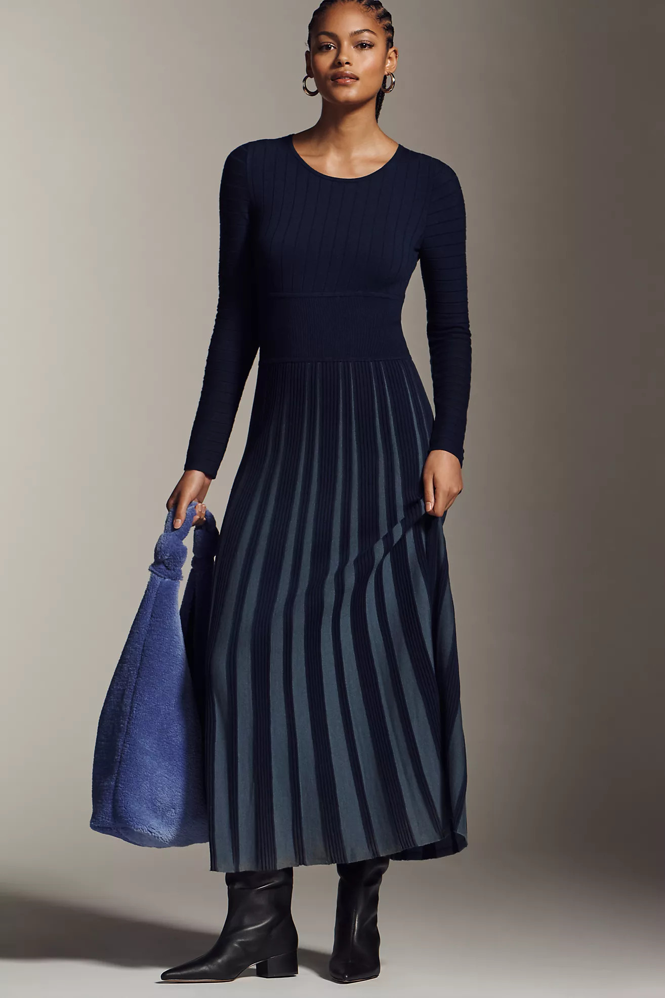 Mare Mare Long-Sleeve Slim Sweater Maxi Dress | Anthropologie (US)