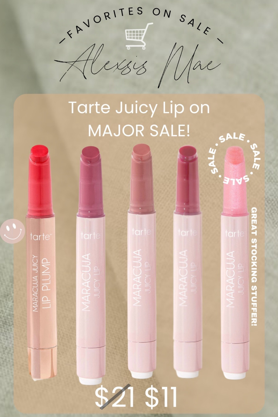 My favorite lippies are on sale from $21 down to $11!!! Grab some of these for yourself or as a great gift idea!

Love the shades;
Poppy
Hibiscus 
Rose
Guava 
& Strawberry
(I have other shades but they are out of stock and I won’t tease you 😜)

#LTKGiftGuide #LTKbeauty #LTKHolidaySale